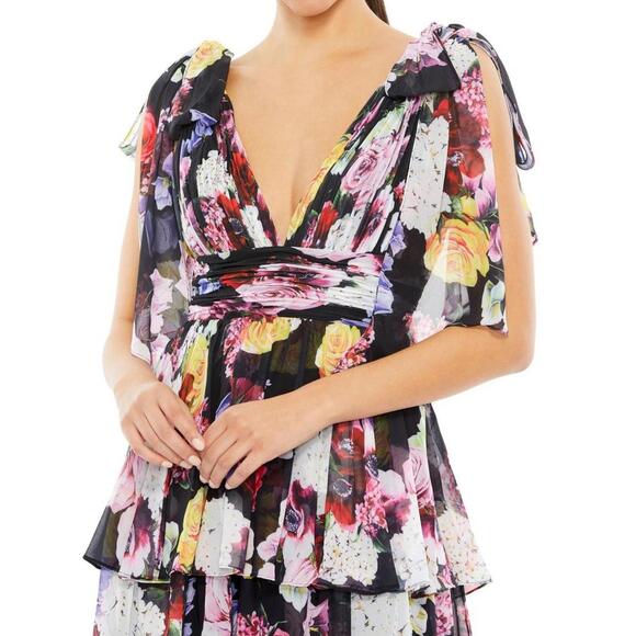 Mac Duggal 55837 Open Back Bow Strap Dress -  Size 4 - Picture 3 of 9